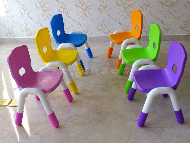 Early education training center children's new luxury plastic backrest chair environmentally friendly plastic kindergarten table and chairs