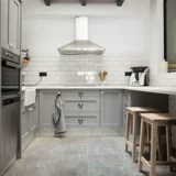 Ретро цементный кирпичный серый стеновый кирпичный кирпичный кирпич.