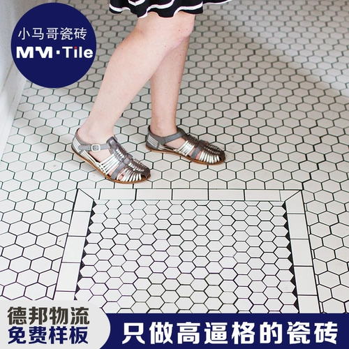Отличная гексагональная керамическая мозаика белая матовая кухонная туалетная балкон балкон кирпичная ванная комната не сокрушительная плитка на полу