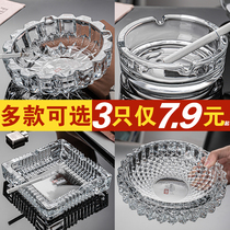 Green Apple Big Trendy Ashtrays Creativity Personality Thickening Home Crystal Glass Living Room Office Hotel