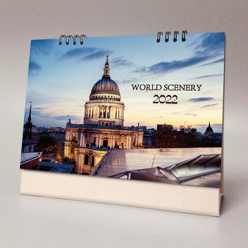 2023 2022 2022 World Architecture Scenic Table European scenery Lunar New Year of the Lunar New Year of the Lunar New Year's gift program Cross-year lunar calendar