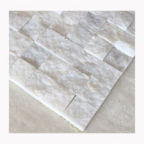 White Section Mosaic Wall Patch Natural Marble Oriental White Living Room Background Wall 3d Culture Stones Logo Tiles