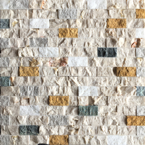 Colored stone mosaic wall sticking natural marble 3d section Cultural stone Living room Terrace Balcony Background Wall