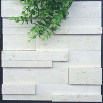 Natural Stone Mosaic Parquet Parlor Living-room Background Wall Sticker Marble Moonlight Rice Yellow Beige Yellow Cultural Stone Living Room