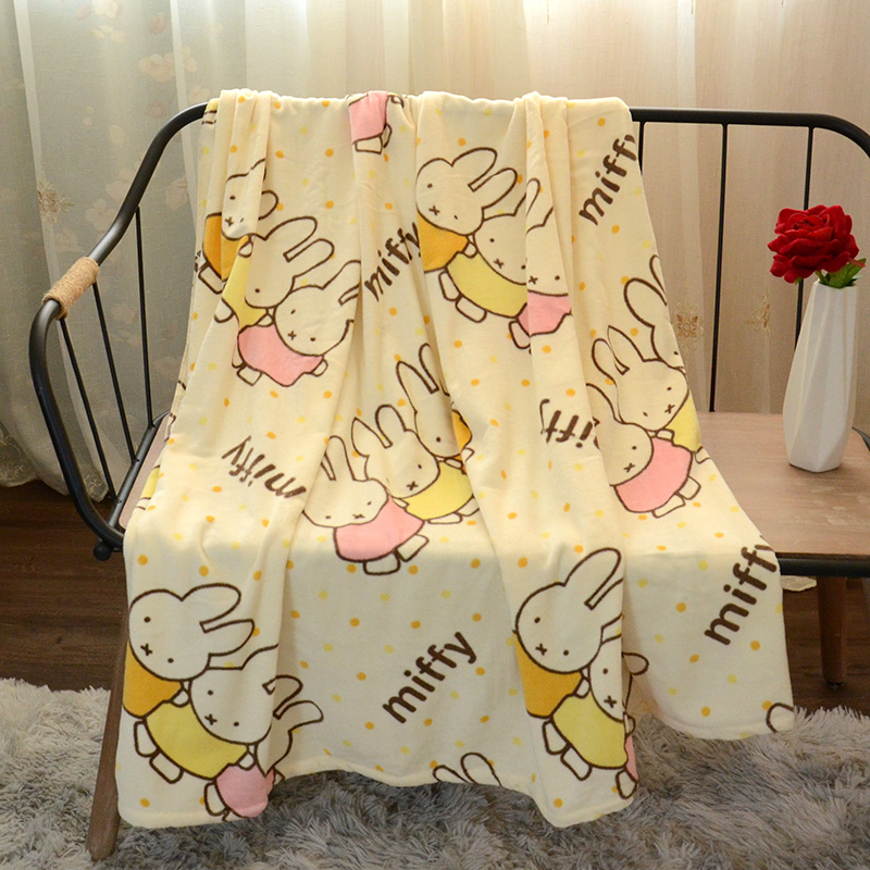Cartoon pure cotton wool towels enlarged bath towels cover blanket rabbit rice non-absorbent and soft breathable cute 190 * 140cm
