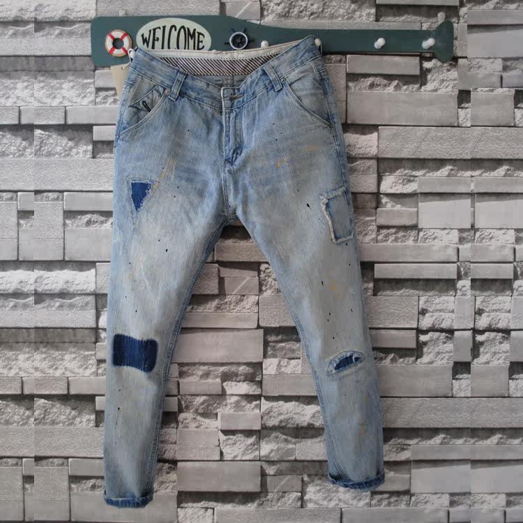 Jeans pour jeunesse en coton pour printemps - Ref 1463382 Image 41