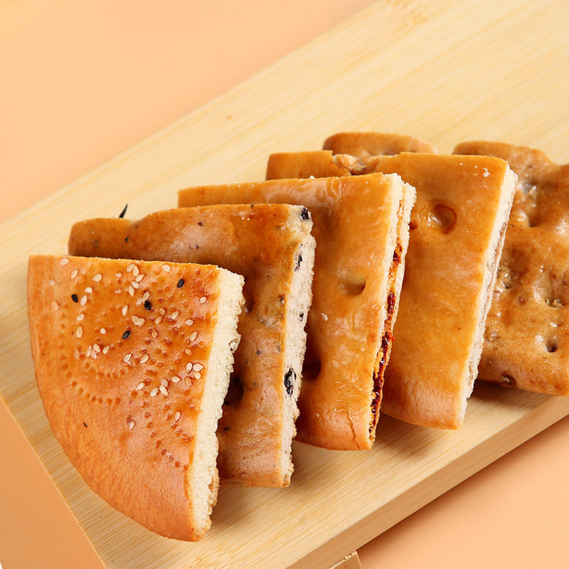 Xinjiang special produce pancake Pizza Authentic sandwich Rose Spice Spicy Leather Sack handmade Nutritious Breakfast Bagged 100g * 8