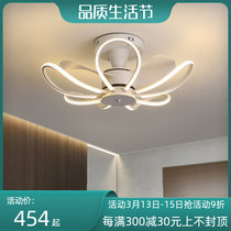 Bedroom suction top fan light frequency conversion modern minimalist ceiling fan light Restaurant Living room Home room with electric fan chandelier