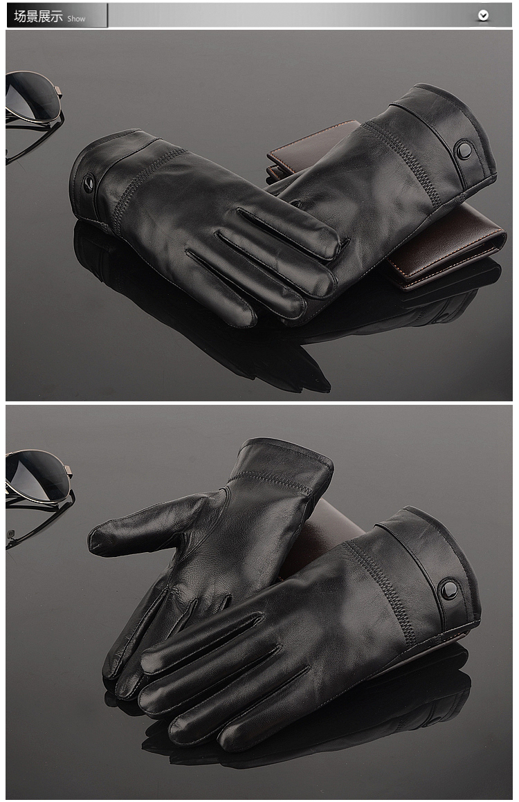 Gants pour homme en peau de mouton - Ref 2781493 Image 11