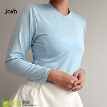 JOIM tennis clothing for women 2023 autumn new sports training long-sleeved tops breathable quick-drying light yoga fitness