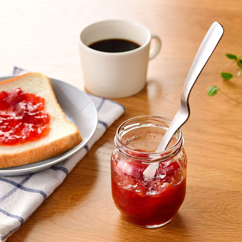 Japan imported jam spoon butter spoon multi-functional stainless steel Japanese long handle dumplings pinched spoon fruit juice stirring