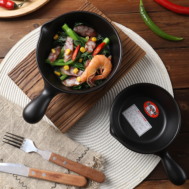 Japan Import Day Style hand for breakfast omelets Egg Mesh Jade Burn Straight Fire Oven Clay Heat Resistant Frying Pan Flat Bottom Pan