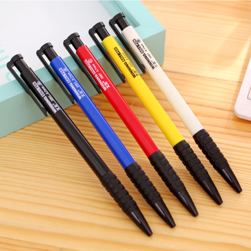Wenzheng 2001 press ballpoint pen 0 7mm ballpoint pen ball pen red black blue 107 refill press refill