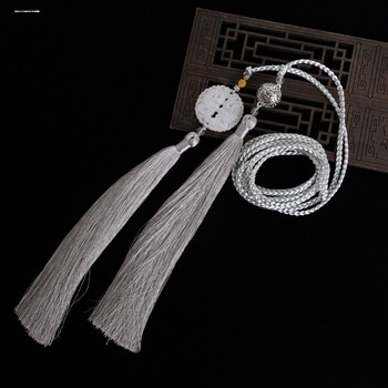 Hanfu sash ພະລາຊະວັງ, robe taoist, ສາຍແອວ, ອຸປະກອນເສີມ, ແຫວນ jade, sash ໄຫມ, tassels jade ຂອງຜູ້ຊາຍແລະແມ່ຍິງແບບບູຮານ