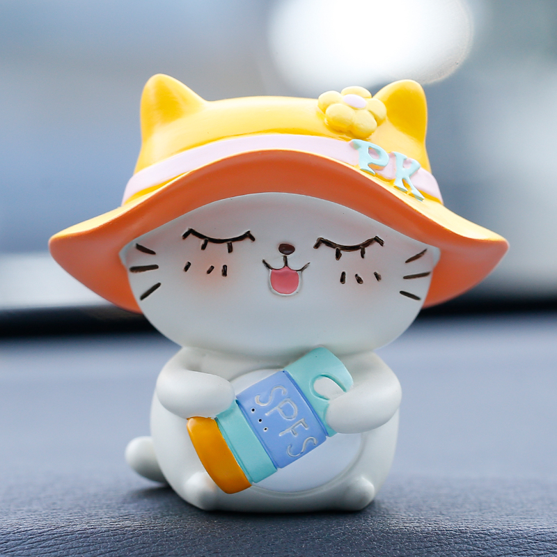 Net red Merchants small cat Cat Potatoes Meow in car Ornament Pendulum car Front Download Creative Cute Personality Decorative supplies