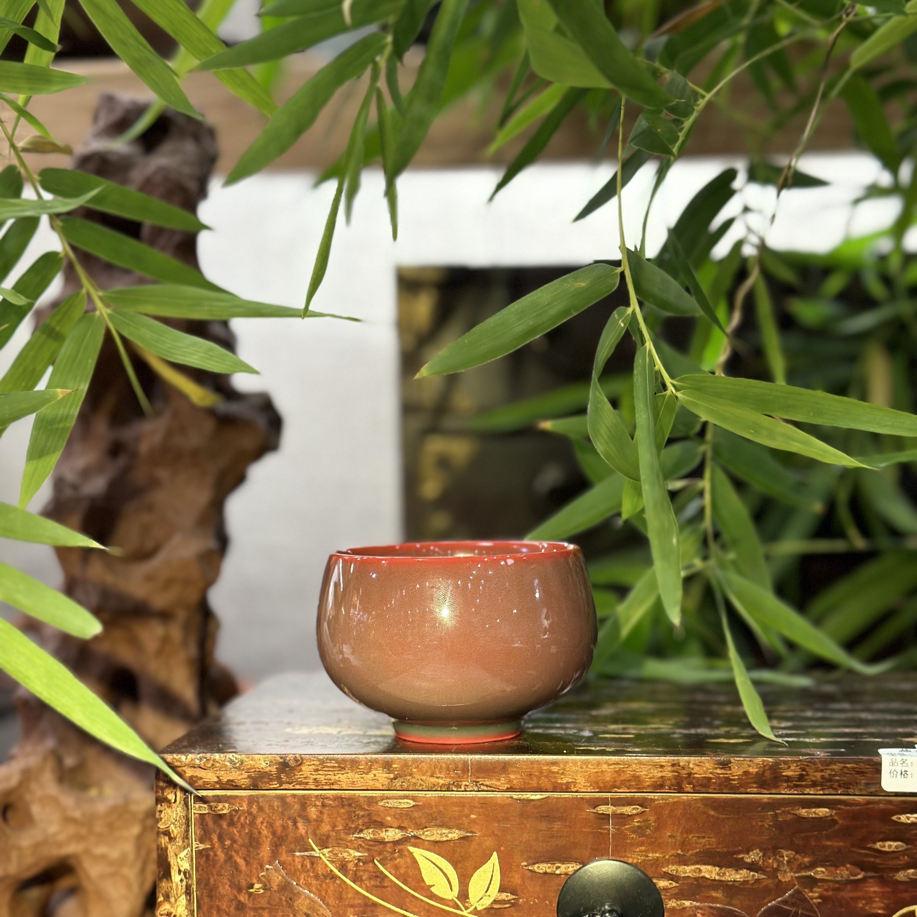 Pure handmade carcass master cup press-hand cup hair color uniform feel warm and high-grade blue porcelain-Taobao