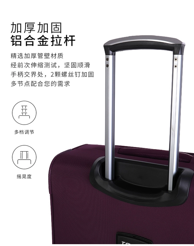 34 inch Oxford vải vali nam vali lớn vải trường hợp xe đẩy nữ lớn sức chứa 32 sinh viên nước ngoài - Va li