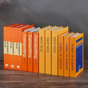 Orange giả cuốn sách mô phỏng cuốn sách trang trí nhà mềm đạo cụ trang trí mô hình sách phòng khách