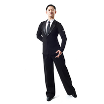 Танцевальная одежда Pans мужской импортный цельный эластичный пиджак однобортный с плоскими лацканами подол закругленные углы разрезы с обеих сторон