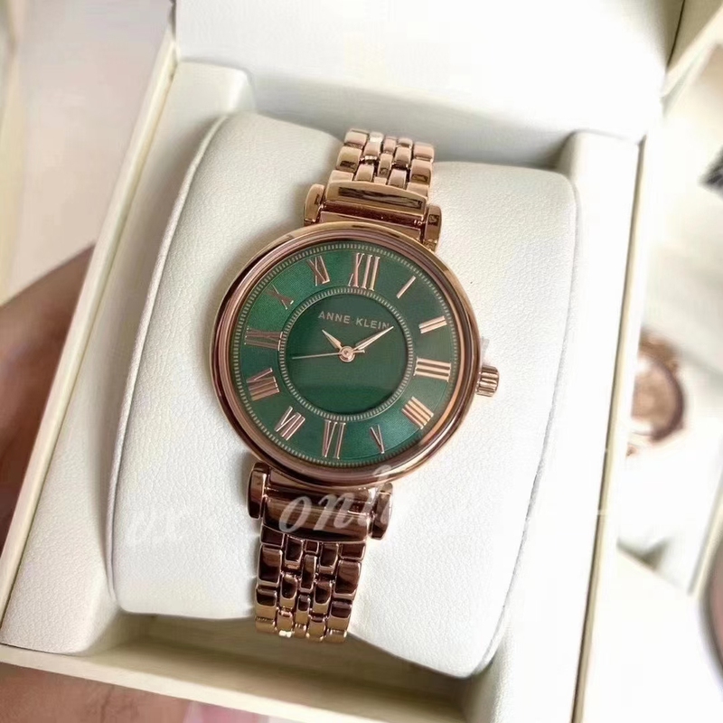 Anne Klein Ak Small Green Watch Simple ins Small Green Dial Quartz Watch Ak/2158 109442 1363