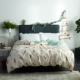 Văn chương đôi tươi 100% cotton quilt bìa đơn ký túc xá bông duy nhất chăn bông tình yêu báo - Quilt Covers