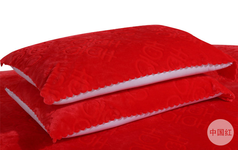 790枕巾-中国红
