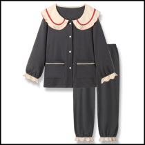 SUNNY recommend Japanese retro doll collar and warm velvet pajamas female spring and autumn trousers student home clothing set