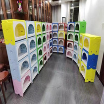 New plastic music stool storage school storage stool stage student six-sided chair music room special building blocks