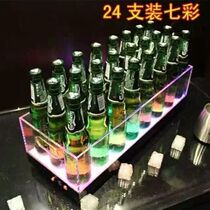 Luminous ice bucket bar champagne bucket Colorful 12 bar supplies plastic large KTV rectangular beer ice bucket