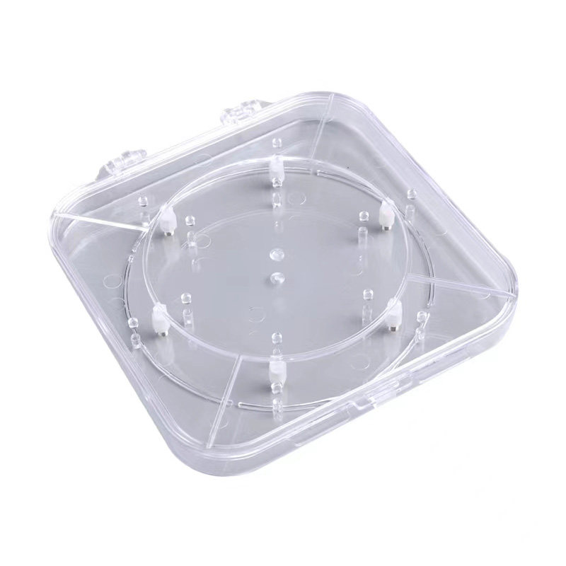 456 可调整硅片晶圆样品盒 储存盒 透明晶片盒 可调式单片盒包邮