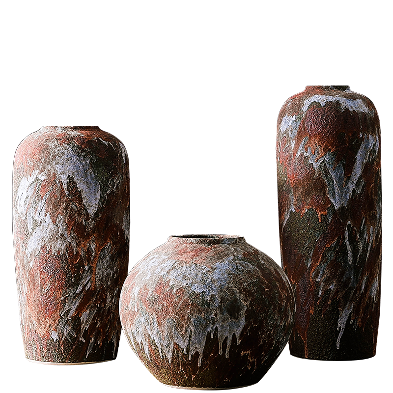 Jingdezhen ceramic vases, furnishing articles table decorations of new Chinese style living room creative flower arranging dried flowers, TV ark, move