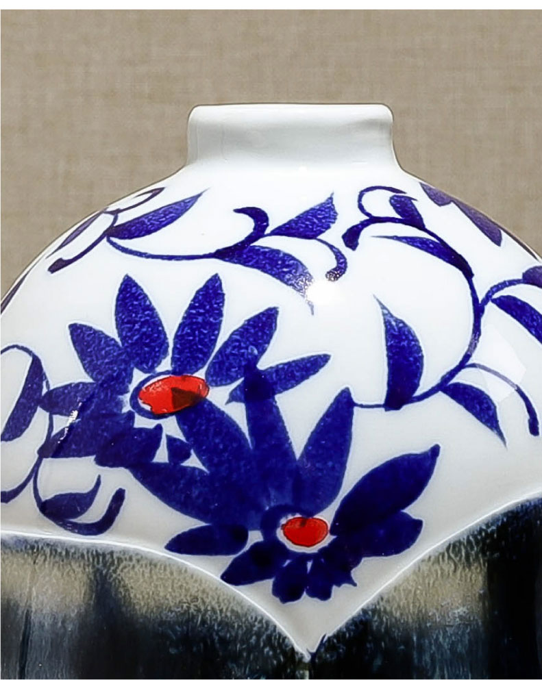 New Chinese style ceramic vases, dried flowers, decorative home furnishing articles table sitting room porch decoration indoor TV ark, arranging flowers