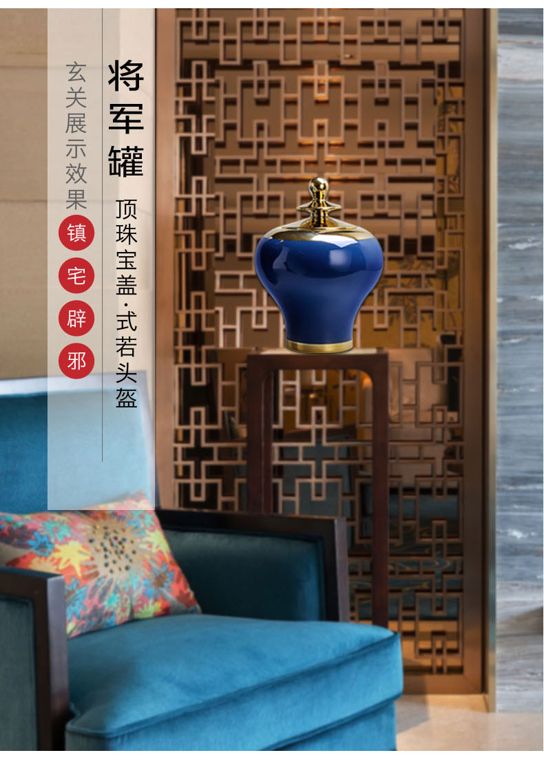 The New Chinese arts and crafts porcelain vase general furnishing articles as cans sitting room furnishings jingdezhen ceramic household flower arrangement