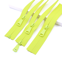 Fluorescent yellow nylon waterproof zipper down jacket cotton jacket jacket sportswear double head outdoor zipper accessories