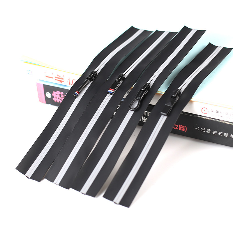 SPORTSWEAR POCKET 3 WATERPROOF PULL CHAIN IMPORT FILM MATT COLOR PANTS PULL LOCK INTERMEDIATE REFLECTIVE DECORATIVE LEATHER STRIP