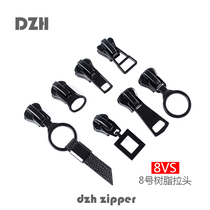 8 Number of glue-tooth injection moulded resin zipped special pendant cotton clothes down clothes pull-lock plastic pull-head accessories decoration