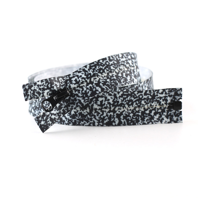 Invisible Type 5 (7) Nylon Waterproof Pull Chain Surface Printed Letters Plume Clothing Cotton Coat Jacket Fashion Pimp