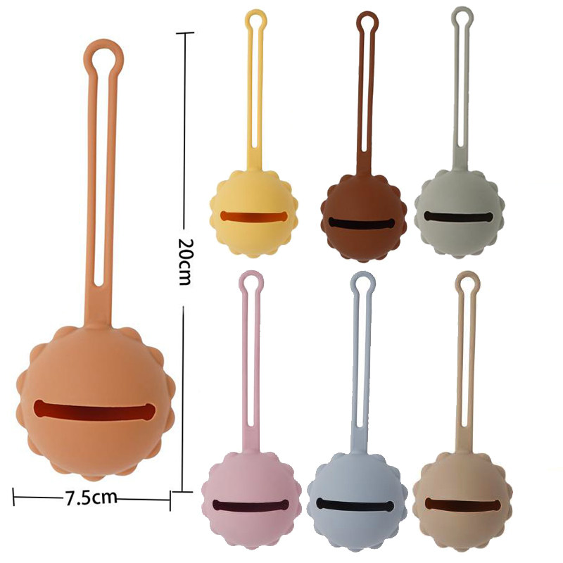 Danish silicone gel appeasement pacifier cashier bag box original single out for portable dust-proof baby lion baby-Taobao