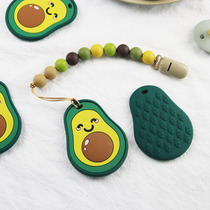 New earth tone avocado baby teether High temperature boiled baby teether