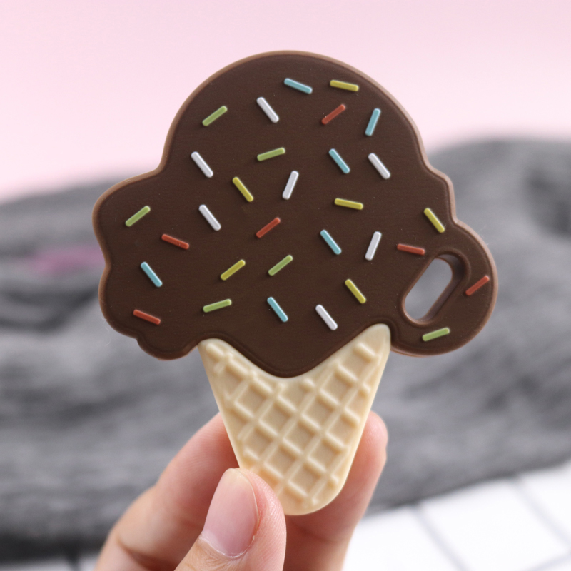 moonpie new baby bite gum baby molar ice cream teether BPA-free, rest assured to bite