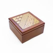 Hakone Japan Yogi Fine work limited edition SANKYO eight-tone jewelry box Square eight-tone box Music jewelry box