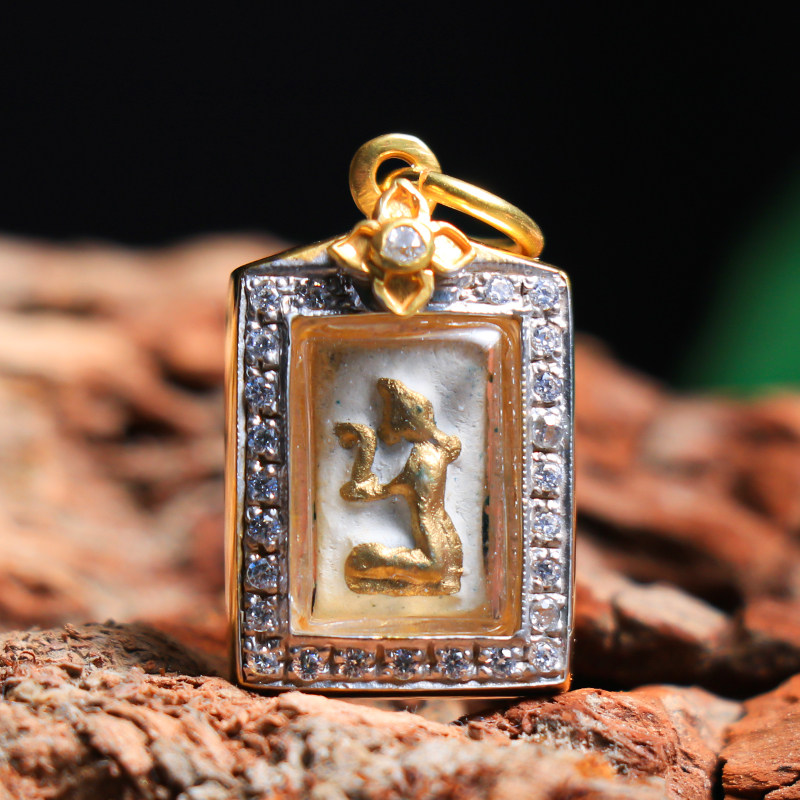 Thailand's Buddhist dragon Borda 2505 Old brand South Piper pumpkin Sarma Appraisal Card Bracelet Necklace Pendant-Taobao