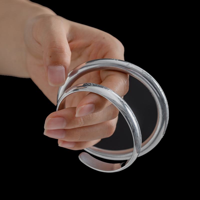 Thailand's Buddhist force mine silver plated bracelet positive for men and women bracelet