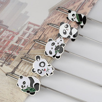 Sichuan Chengdu Tourism Remembrance Gift Giant Panda Metal Bookmark Students Use Chinese Wind Creative Companion Gift