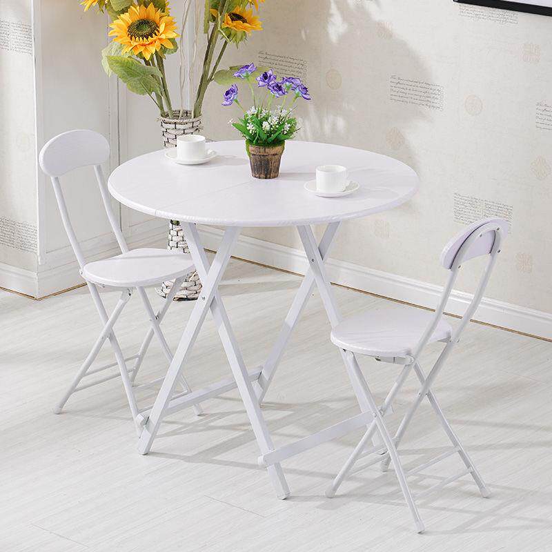 Folding Table Dining Table Home Small Family Type Round Table Table Minima Dining Table Outdoor Folding Table And Chairs Portable Pendulum Table