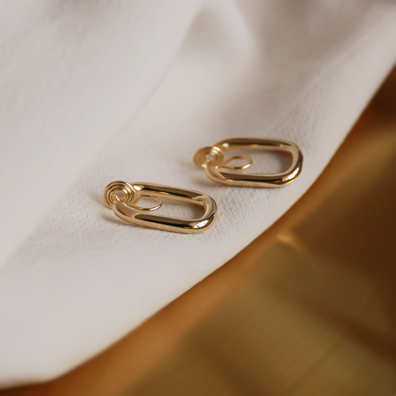 Mosquito Coil Dish Ear Clip Without Earring Ear Ring Ear Accessories Superior Earrings Sex Lukewarm Wind Minimale EUROPEAN AND WOMEN GOLD SILVER