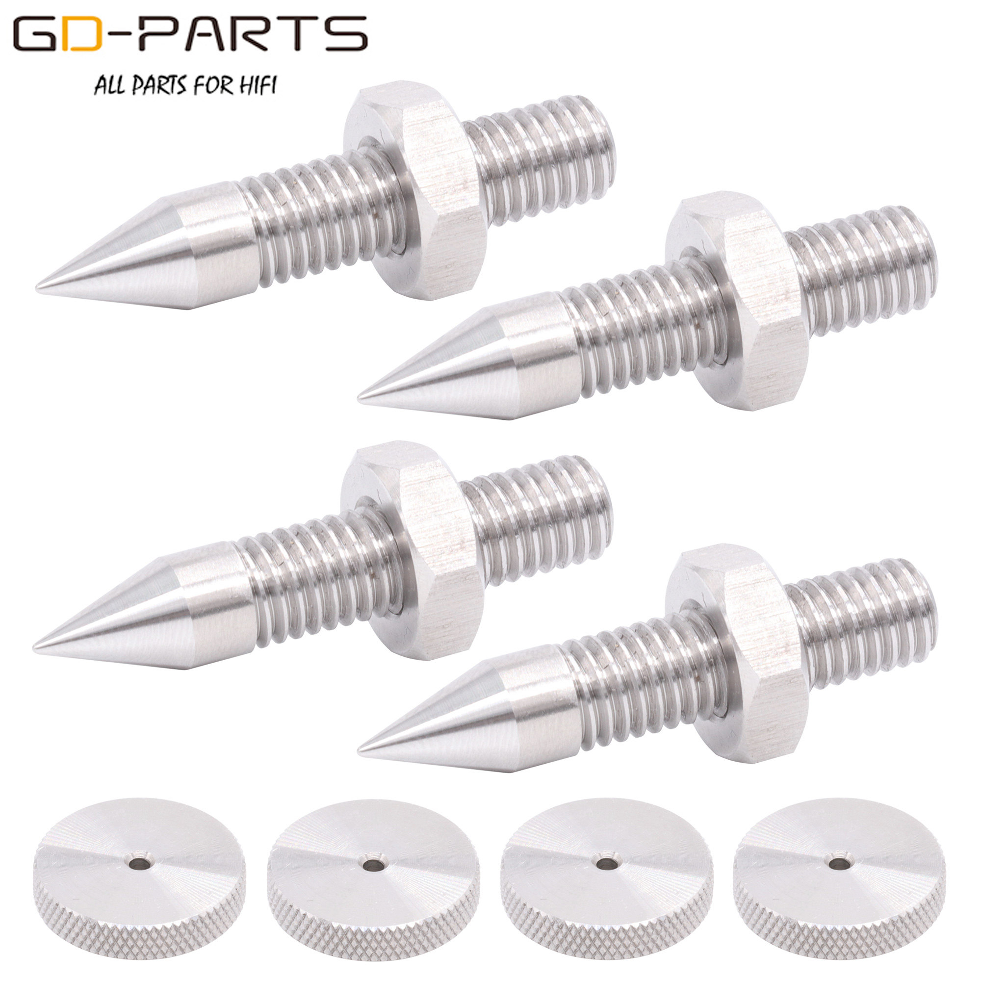 M8M6M10 speaker shockproof shock absorber foot nail 316L stainless steel bookshelf box tripod Power amplifier sound damping foot pad