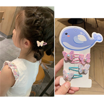 Exit orders Childrens cute pearl hairpiece baby with sweet hair girl headdress butterfly tip clip