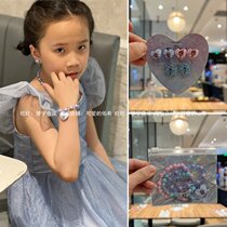 Export Order Ice Chic Edge Necklace Bracelet Ear Clip Suit Girl Princess Jewellery Children Ornaments Birthday Present