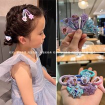 Export Order ice and snow chic edge Princess Hair Clip bb clip children Girl hair Hair Cord Hair Collar Accessories Birthday Present